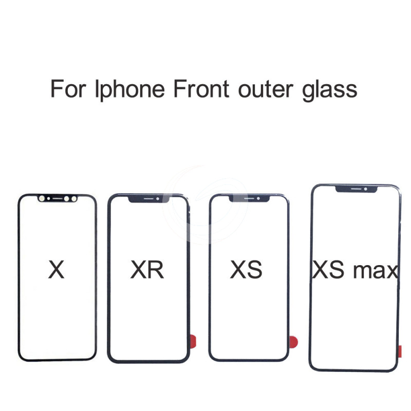 Apple iPhone X Screen Lens Glass Replacement Kit,Front Outer Touch Screen Glass Lens Replacement for iPhone X 5.8 inch with Adhesive and Tool kit Black 