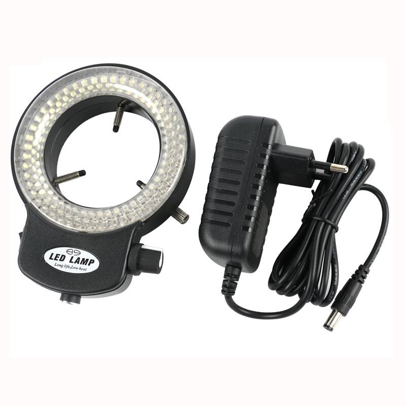 60LED 6W Round Adjustable Ring Light Illuminator Lamp for Stereo Zoom  Microscope | eBay