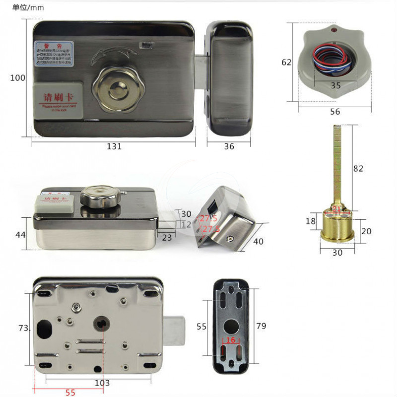 Electronic Rfid Door Gate Lock Smart Electric Strike Lock