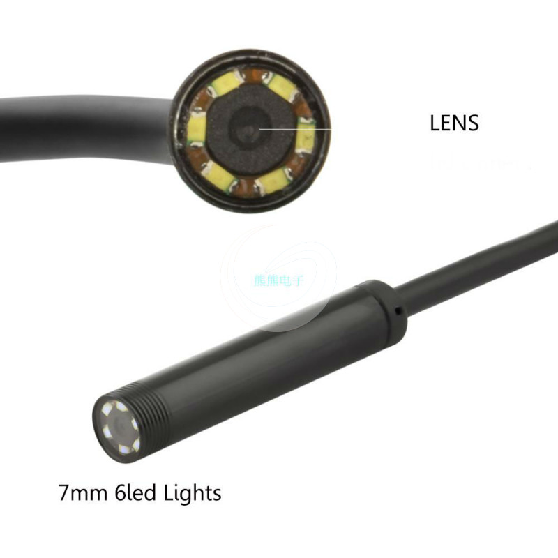 3-in-1 480P 6LED Android Endoscope Camera 5.5/7mm Diameter Hard