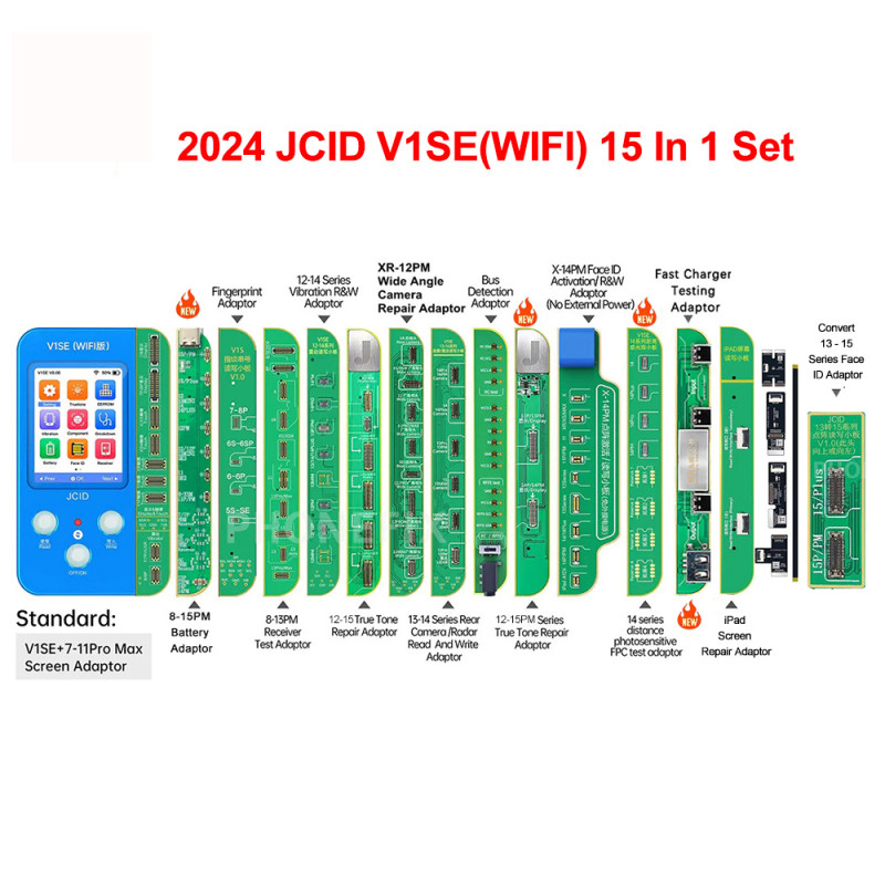 JCID V1SE(WIFiA) V8.12 1 【新品未使用】 JCID V1SE Wifi Full Set 12 in 1 JCID Programmer Ture Tone Face ID