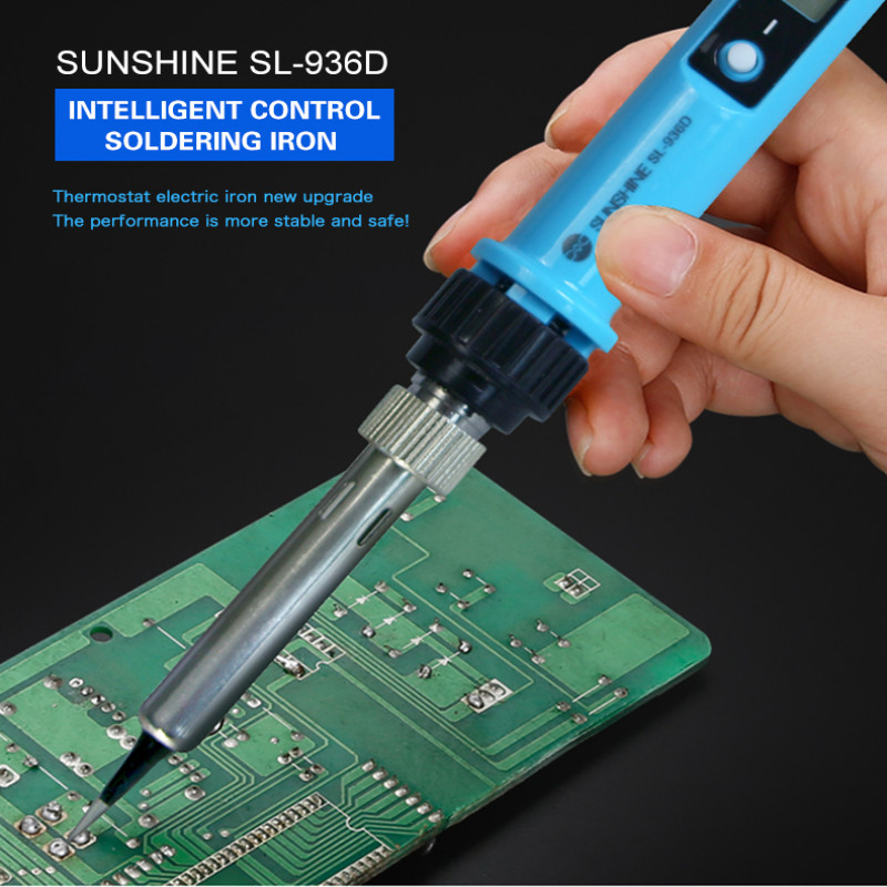 SUNSHINE SL 936D 80W Adjustable Electric Soldering Iron Solder Wire PCB