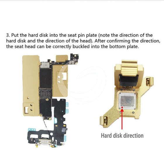 Mængde af lancering afrikansk WL NAND PCIE NVME Flash HDD Test Fixture Tool For IPhone 5 5C 5S 6 6Plus 6S  6SPlus 7 7Plus 8 8PlusNew