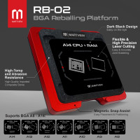 Martview RB-02 RB02 7in1 CPU Reballing Stencil Full Set for iPhone A8 A9 A10 A11 A12 A13 A14